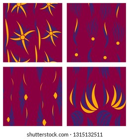 Tribal hand drawn background, ethnic pattern set. Boho seamless texture. Ethnic background with shape elements. Wallpaper for pattern fills, web page