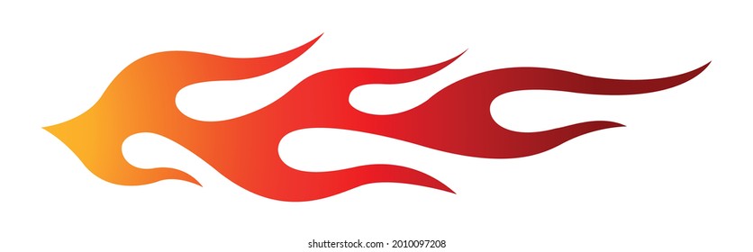 Tribal hot rod flame motorcycle and car decal graphic. Ideal for car decal, sticker and even tattoos