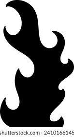 Tribal hotrod muscle car flame graphic for hoods, sides and motorcycles. Can be used as decal, sticker or tattoos too vector