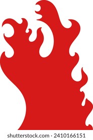 Tribal hotrod muscle car flame graphic for hoods, sides and motorcycles. Can be used as decal, sticker or tattoos too vector
