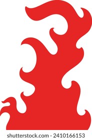 Tribal hotrod muscle car flame graphic for hoods, sides and motorcycles. Can be used as decal, sticker or tattoos too vector