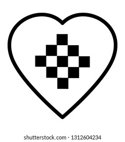 A tribal icon of infinity symbol 