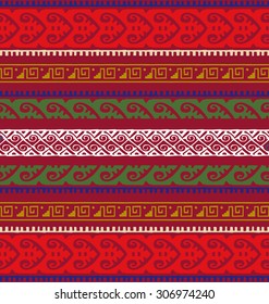 Tribal indian seamless pattern. Colorful ethnic pattern