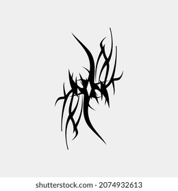 tribal individual tattoo vector illustration for men and women who are sharp and perfect