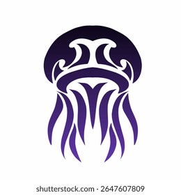 Tribal Jellyfish Vector Tattoo Design