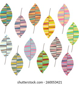 Tribal Leaf Pattern Collection