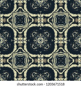 Tribal like biomorphic seamless pattern, abstract colorful background, texture.