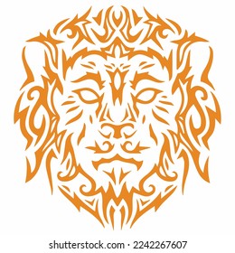Tribal Lion Tatoo Vector Art