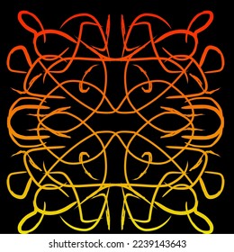 tribal luxury gradient vector background