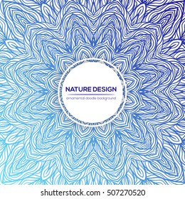 Tribal mandala design set. Vintage decorative elements. Ornamental business cards. Oriental, vector illustration. nature motifs. Doodle ornaments.