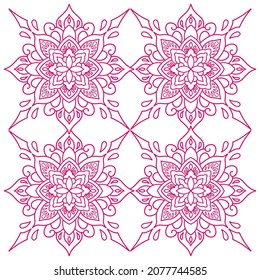 Tribal Mandala Muster Vektor Illustration