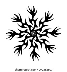 Tribal mandala tattoo vector designs sketch. Simple logo. Designer isolated element for ideas decorating the body of women, men and girls arm, leg and other body parts on white background.