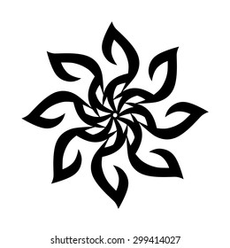 Tribal mandala tattoo vector designs sketch. Sunflower logo. art deco element sketch for design interior