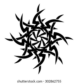 Tribal mandala tattoo vector designs sketch. Simple logo. Designer isolated element for ideas decorating the body of women, men and girls arm, leg and other body parts on white background.