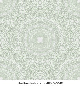 Tribal mandala vector seamless pattern. Vintage design for printing. Hand drawn background. Islam, Arabic, Indian, ottoman oriental ornament.