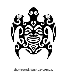 Tribal Maori Turtle Shape Polynesian Tattoo Stock Vector (Royalty Free ...