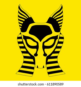 Tribal mask design, abstract art