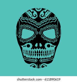 Tribal mask design, abstract art