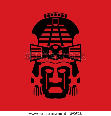 tribal mask design abstract art stock vector royalty free