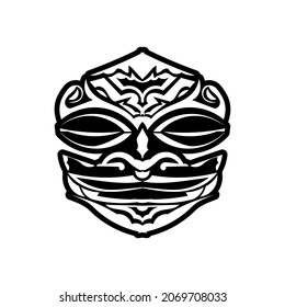Tribal mask made in vector. Traditional totem symbol isolated.