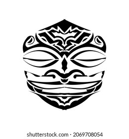 Tribal mask made in vector. Traditional totem symbol isolated.