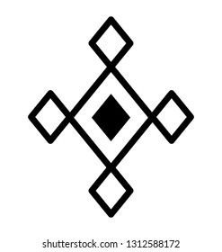 Tribal mask vector icon design 