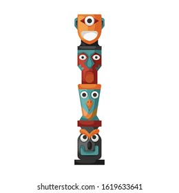Tribal mask vector icon.Cartoon vector icon isolated on white background tribal mask .