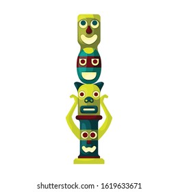 Tribal mask vector icon.Cartoon vector icon isolated on white background tribal mask .