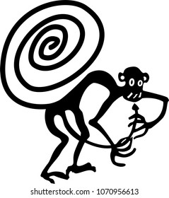 Tribal Monkey Tattoo