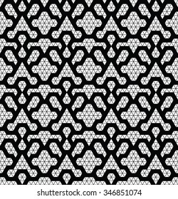Tribal monochrome lace. Trendy modern pattern for your design. Vector illustration.
