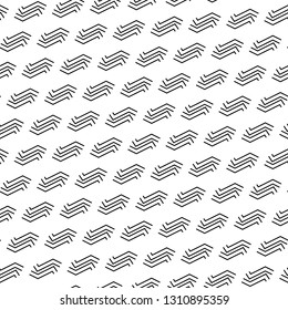 Tribal motif. Signs wallpaper. Linear backdrop. Broken lines background. Ethnic vector. Digital paper, textile print, web design. Seamless pattern.Curves ornament