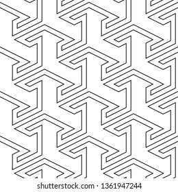 Tribal motif.Geometric wallpaper. Ethnic background. Seamless pattern.Curves ornament. Folk vector. Linear backdrop. Digital paper, textile print, web design