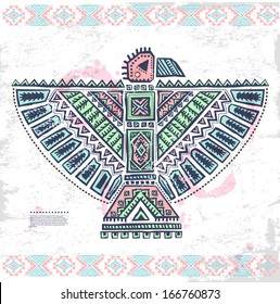 Tribal native American eage illustration