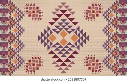 Tribal, Navajo, American, Aztec, Apache, Southwestern and Mexican ethnic fabric patterns suitable for fabrics, wrapping, backdrops, clothing, blankets, carpets, wovens, etc.
