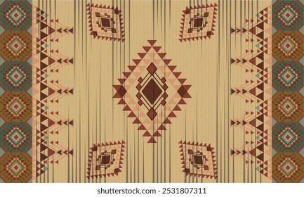 Tribal, Navajo, American, Aztec, Apache, Southwestern and Mexican ethnic fabric patterns suitable for fabrics, wrapping, backdrops, clothing, blankets, carpets, wovens, etc.
