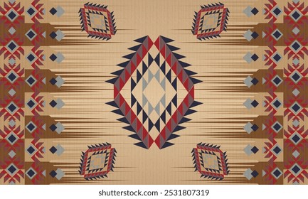 Tribal, Navajo, American, Aztec, Apache, Southwestern and Mexican ethnic fabric patterns suitable for fabrics, wrapping, backdrops, clothing, blankets, carpets, wovens, etc.
