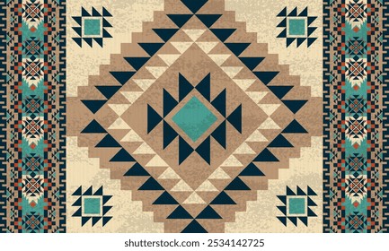 Tribal, Navajo, American, Aztec, Apache, Southwestern and Mexican ethnic fabric patterns suitable for fabrics, wrapping, backdrops, clothing, blankets, carpets, wovens, etc.

