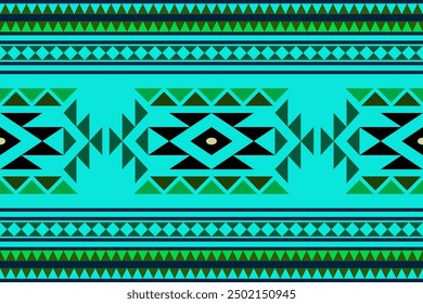 Patrón tribal tribal navajo y nativo americano, patrón étnico geométrico con textura textil de estilo étnico azteca navajo Vector sin costuras de tela de patrón azteca tribal para textil, decoración