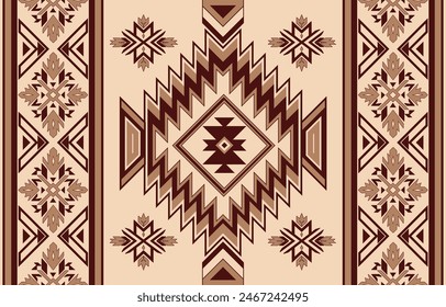 Tribal Navajo and Native pattern american tribal Southwest Aztec ornament pattern Navajo Aztec ethnic textile texture tribal aztec pattern navajo Native mexican fabric seamless Vector for textile,deco