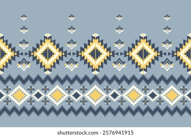 Tribal Navajo and Native pattern American tribal Southwest Aztec ornament pattern Navajo Aztec ethnic textile texture tribal Aztec pattern Navajo Native Mexican fabric seamless Vector for textile,ikat