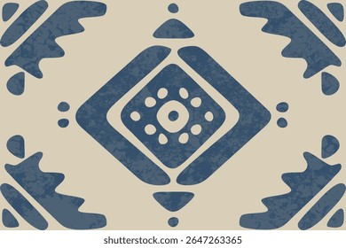 Patrón tribal navajo y nativo Patrón tribal estadounidense Patrón de adorno azteca del suroeste Textura textil étnica dibujada a mano Tejido nativo mexicano. Motivos abstractos boho geométricos. Diseño para la tela, alfombra