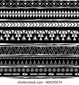 Tribal Navajo seamless pattern. Aztec geometric print. Ethnic hipster backdrop