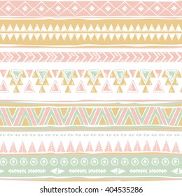 Tribal Navajo seamless pattern. Aztec geometric print. Ethnic hipster backdrop
