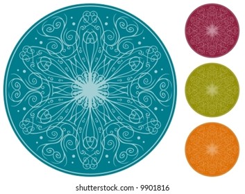 Tribal oriental mandala.