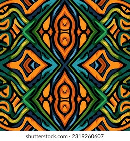  Tribal ornament African pattern. Ornate elegant luxury vintage retro modern style. For texture textile background backdrop tile wallpaper carpet.