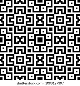 Tribal ornament. Ethnic wallpaper. Ancient mosaic. Embroidery background. Ethnical folk image. Tribe motif. Digital paper, web design, textile print, backdrop. Seamless abstract art. Vector artwork.