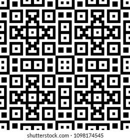 Tribal ornament. Ethnic wallpaper. Ancient mosaic. Embroidery background. Ethnical folk image. Tribe motif. Digital paper, web design, textile print, backdrop. Seamless abstract art. Vector artwork.
