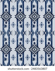 Adorno tribal. Patrón geométrico. Patrón étnico. Fondo púrpura tribal geométrica suroeste azteca navajo. Diseño para ikat, tela, ropa, alfombra, textil, étnico, batik, bordado.