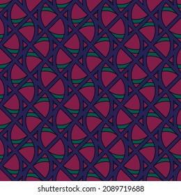Tribal ornament. Seamless pattern. Mosaic image. Ethnic print. 