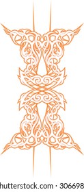 Tribal ornamental tattoo